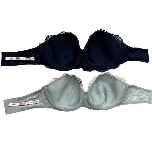 Victoria’s Secret Body by Victoria Lace Strapless Bras 34DDD Bundle of 2 - Picture 3 of 5